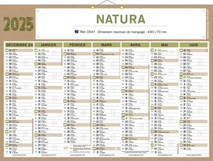 Calendrier Publicitaire Natura