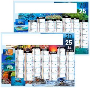 Calendrier publicitaire nature 2025