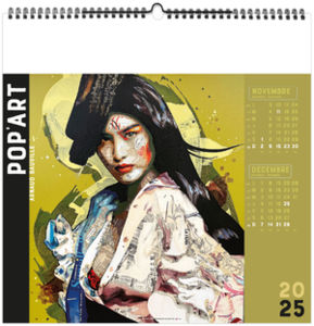 Calendrier publicitaire pop'art 2025 9