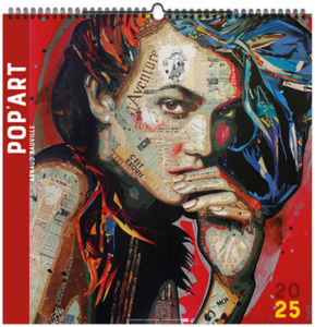 Calendrier publicitaire pop'art 2025