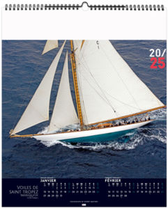 Calendrier publicitaire voile classique 2025 4