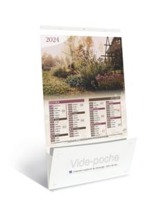 Calendriers publicitaires jardins vide poche, Gardens 5