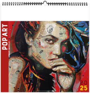 Calendrier entreprise pop'art 2025 2