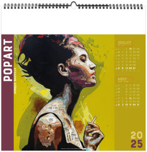 Calendrier entreprise pop'art 2025 7